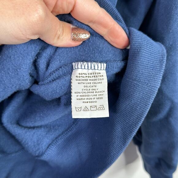 PACIFIC BLUE Blue Eagle Full Zipper Hoodie Jacket Size Small - Picture 8 of 10